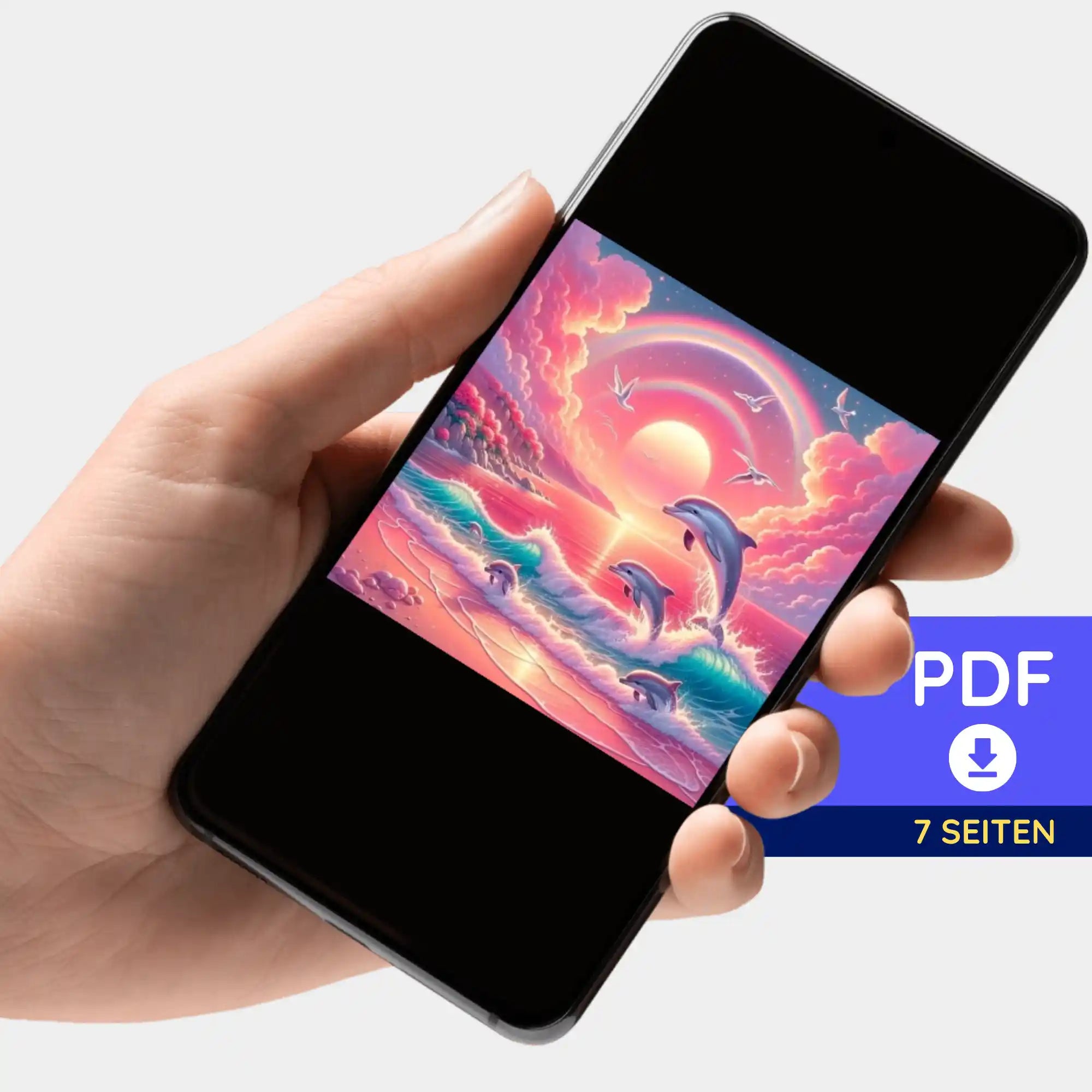 Digitale Bildmappe - Pinkes Meeresrauschen