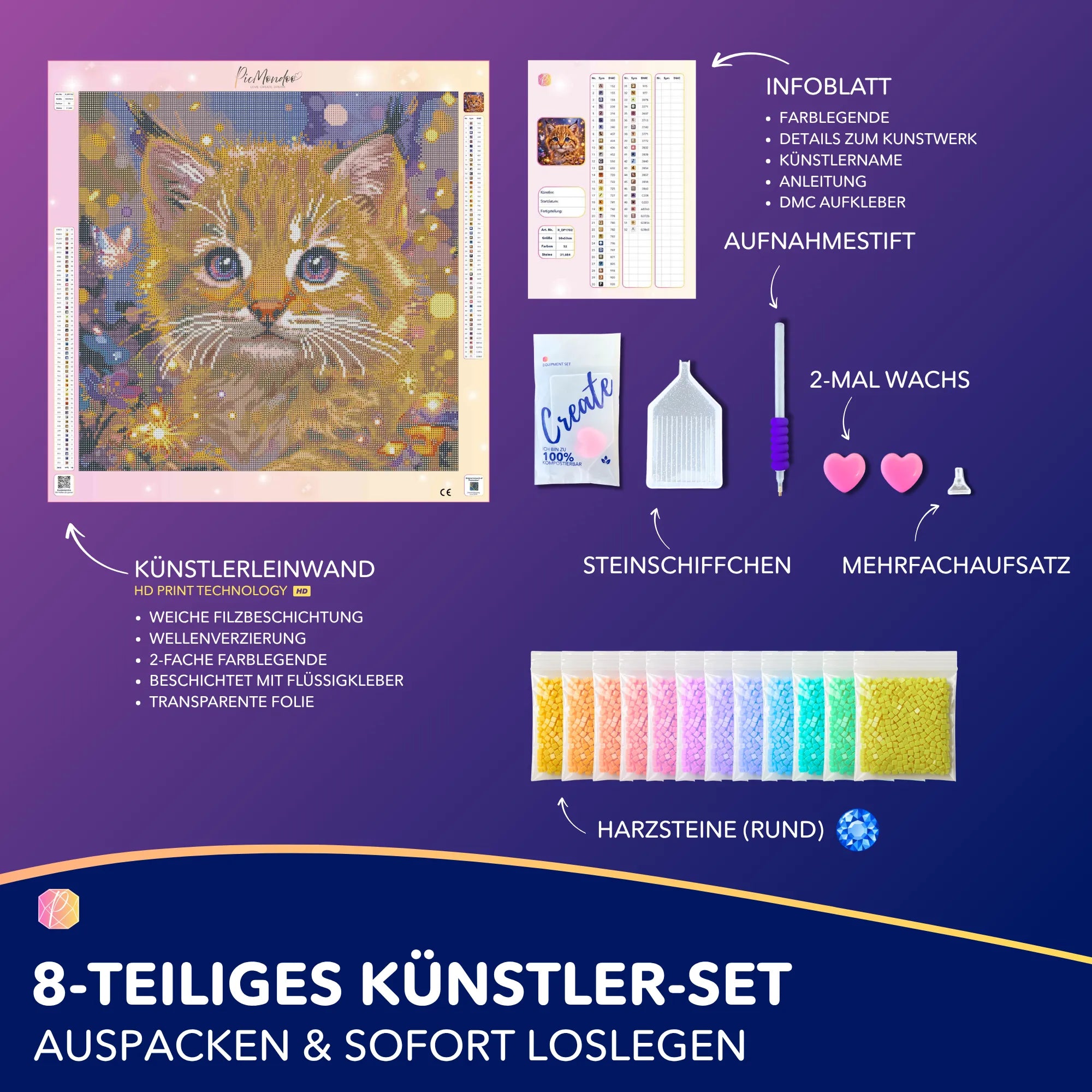 Diamond Painting - Blick der Wahrheit „Rund“