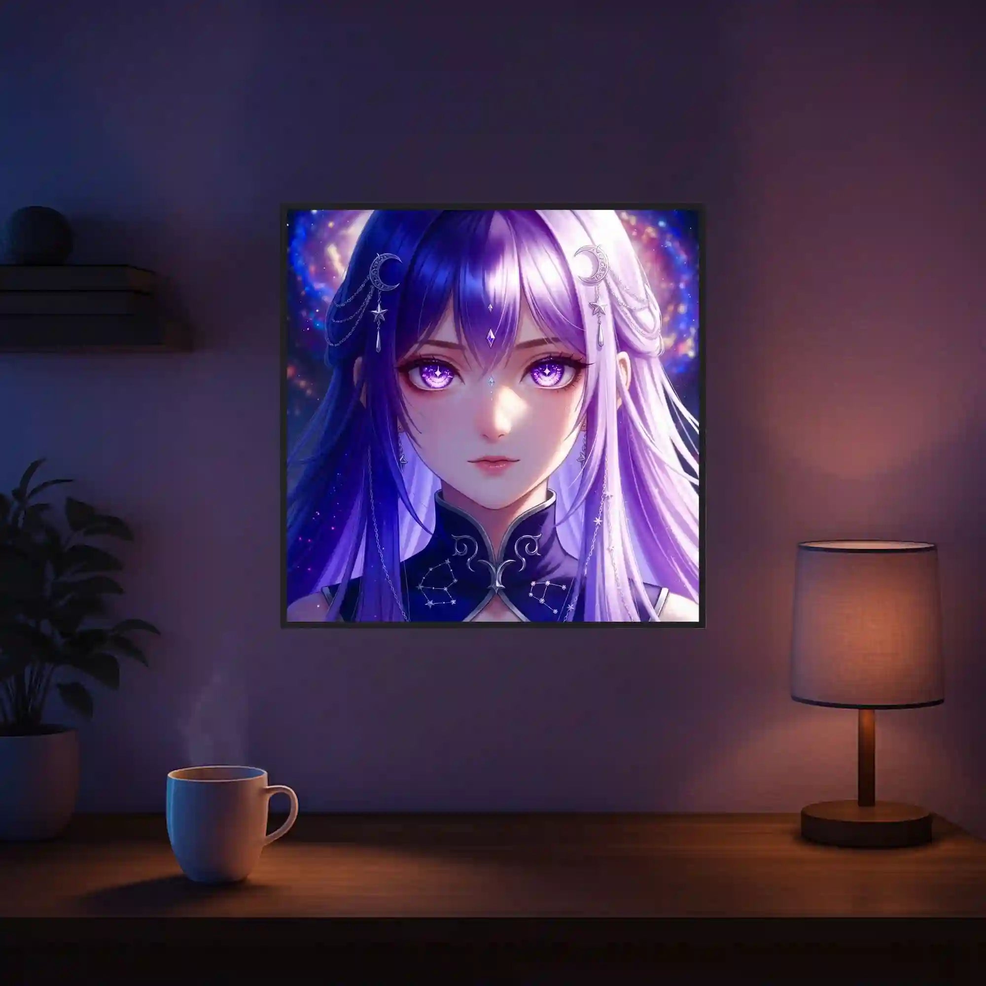 Diamond Painting - Purple Moon Star