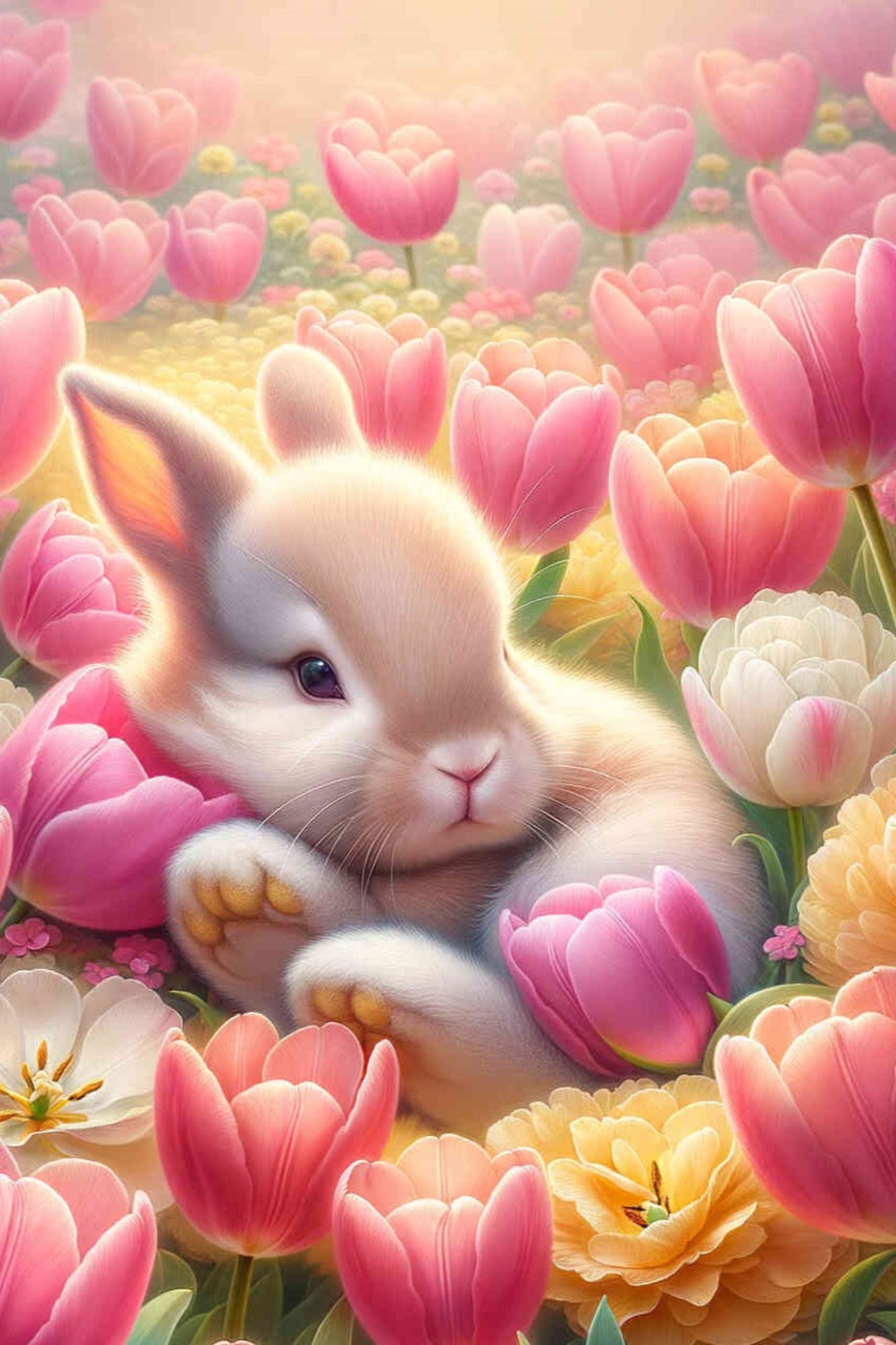 Diamond Painting - Verträumtes Osterhäschen