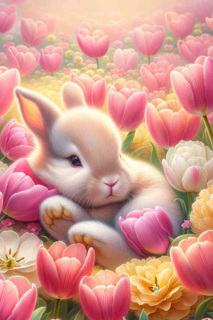 Diamond Painting - Verträumtes Osterhäschen