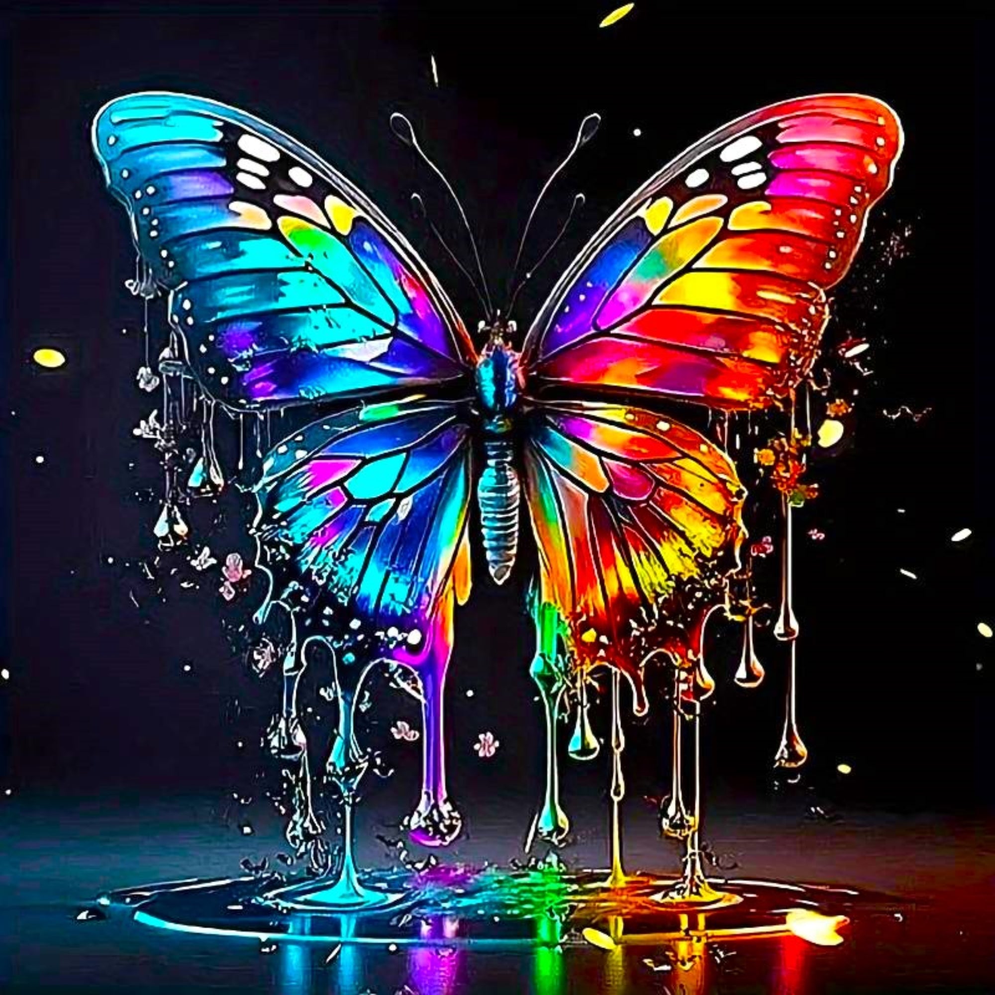Diamond Painting - Waterdrop Butterfly