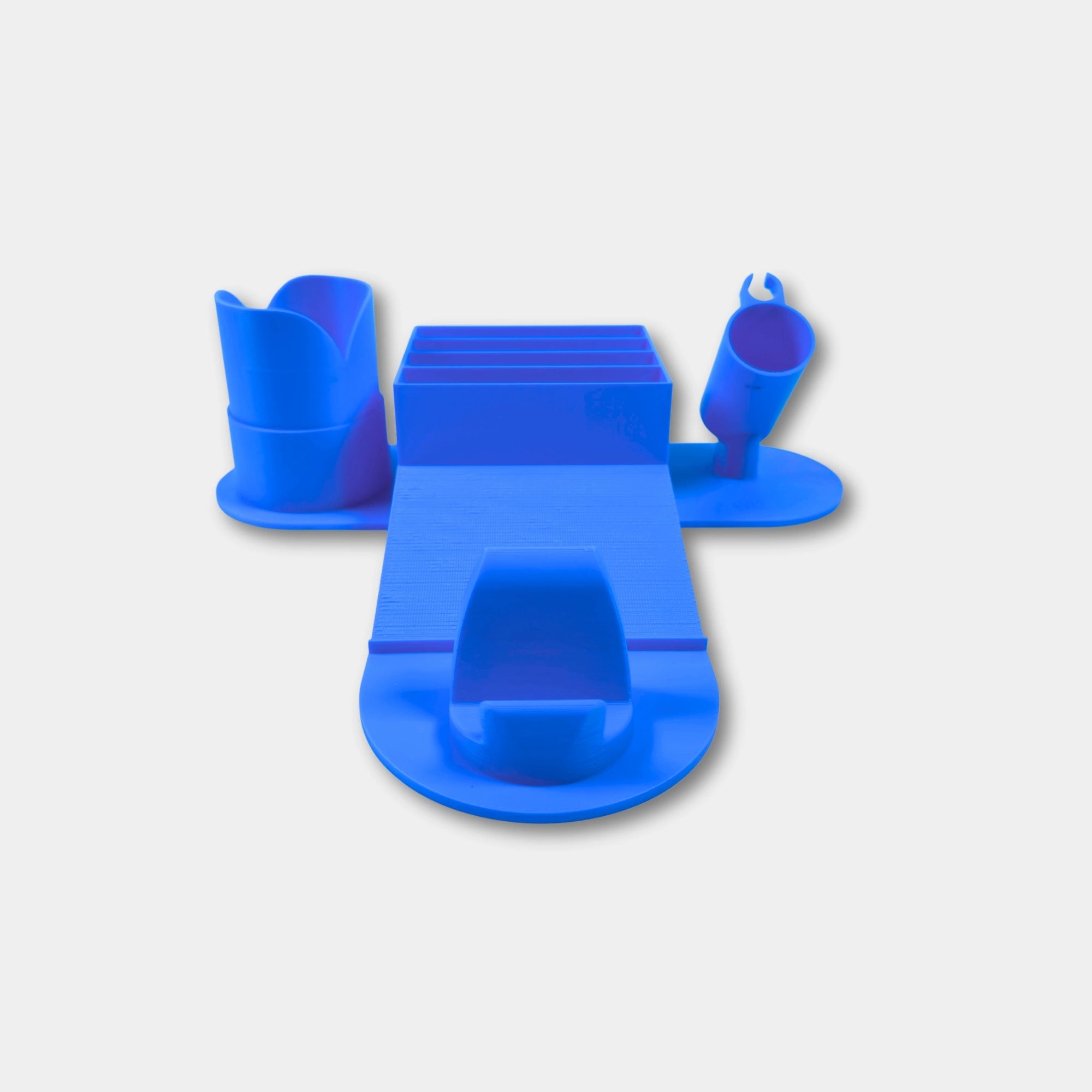 Blauer 3D-gedruckter Diamond Painting Organizer für Zubehör wie Stifte und Schiffchen für Ordnung am Basteltisch
