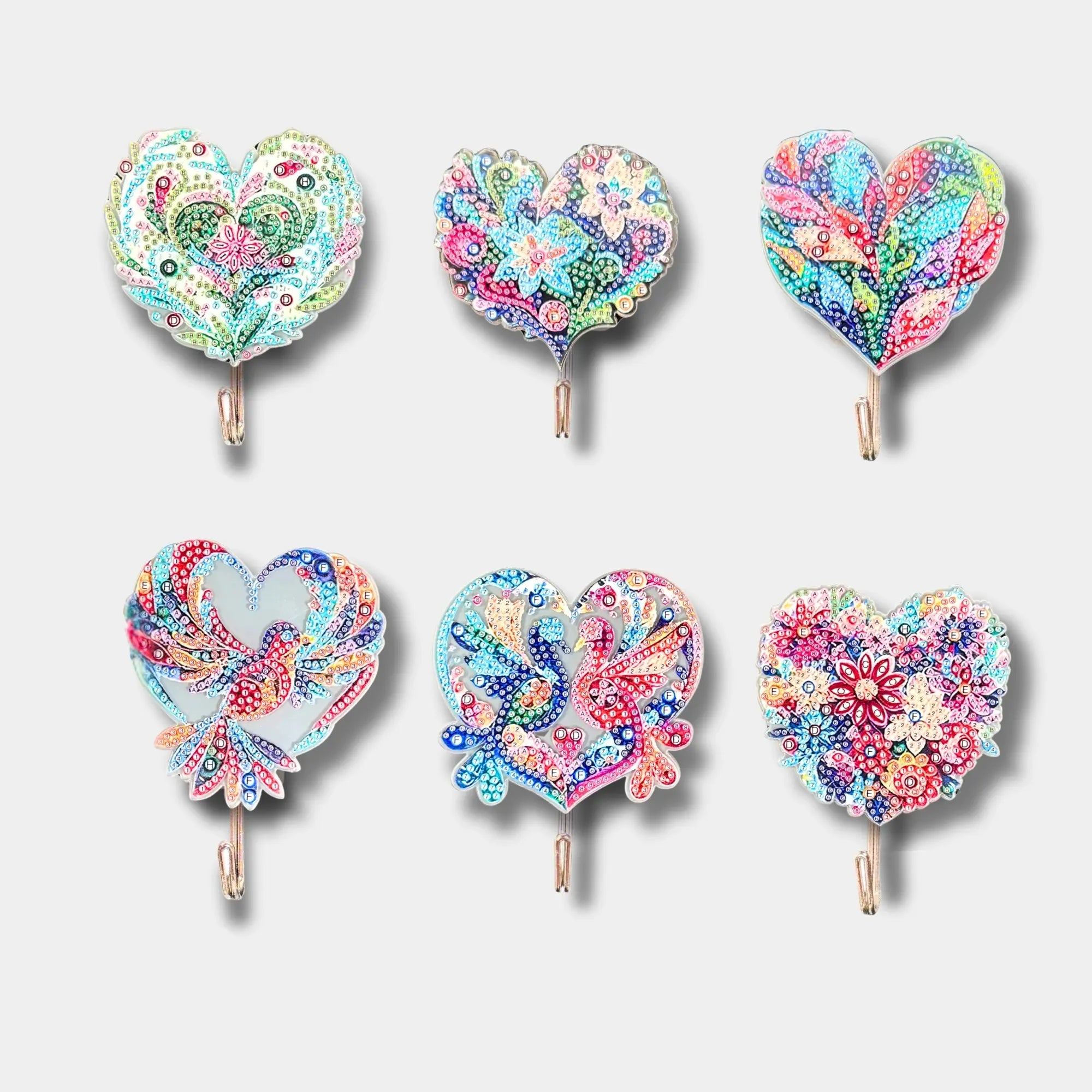 Diamond Painting Wandhaken Mosaikherzen