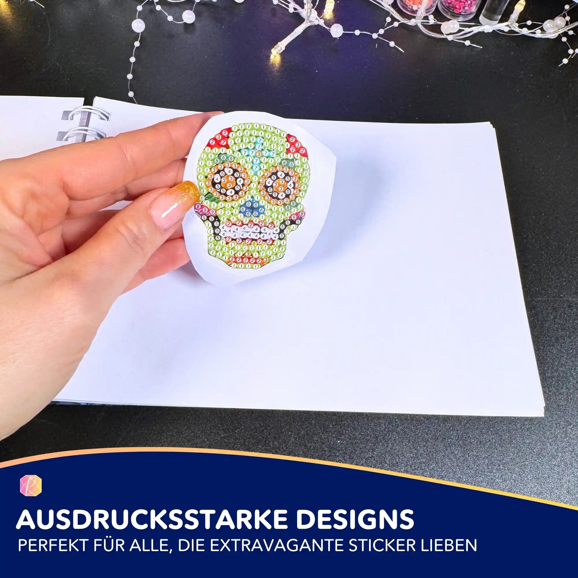 Diamond Painting Sticker - Totenköpfe