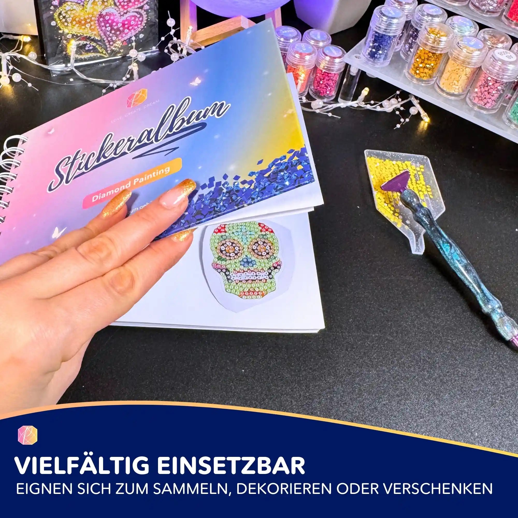 Diamond Painting Sticker - Totenköpfe