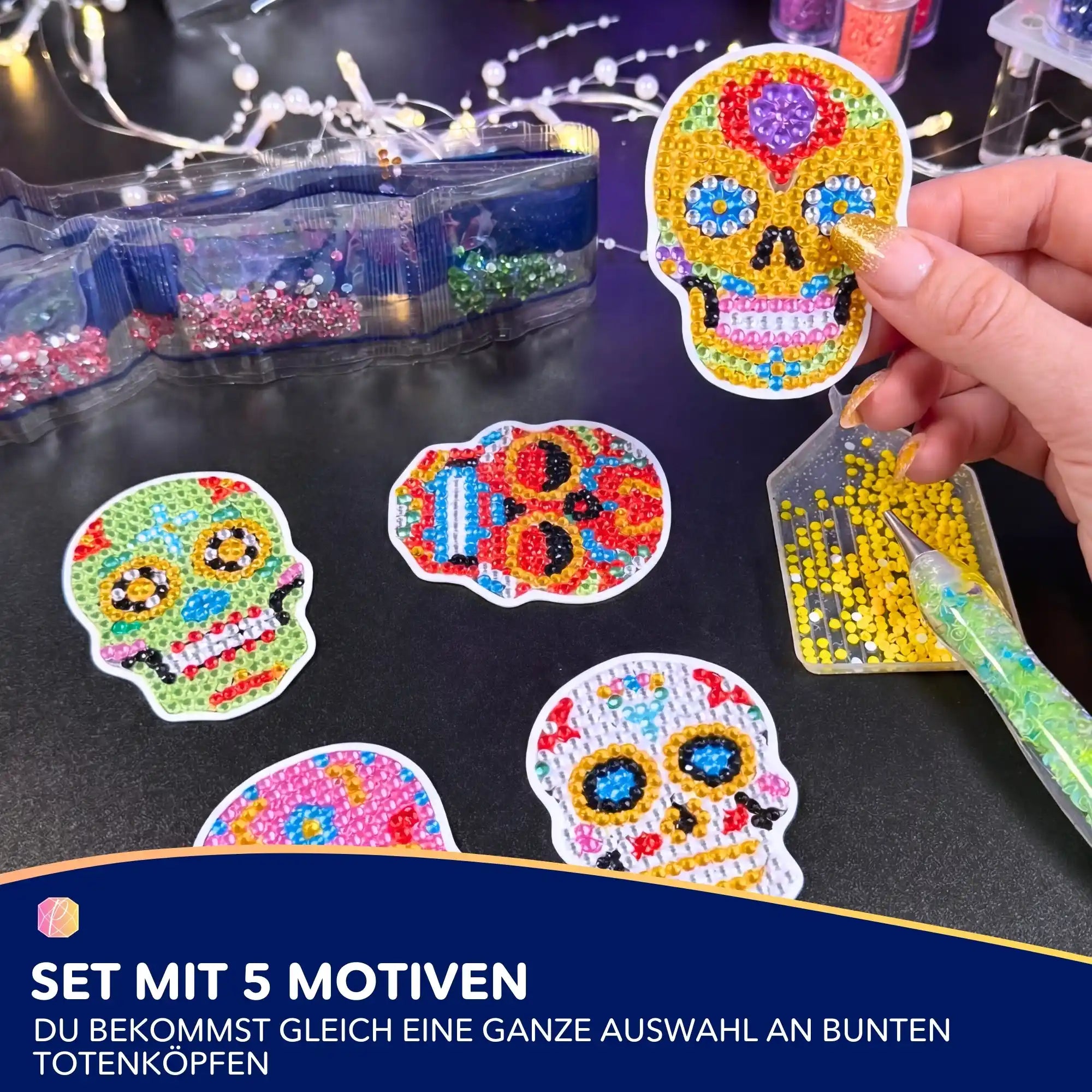 Diamond Painting Sticker - Totenköpfe