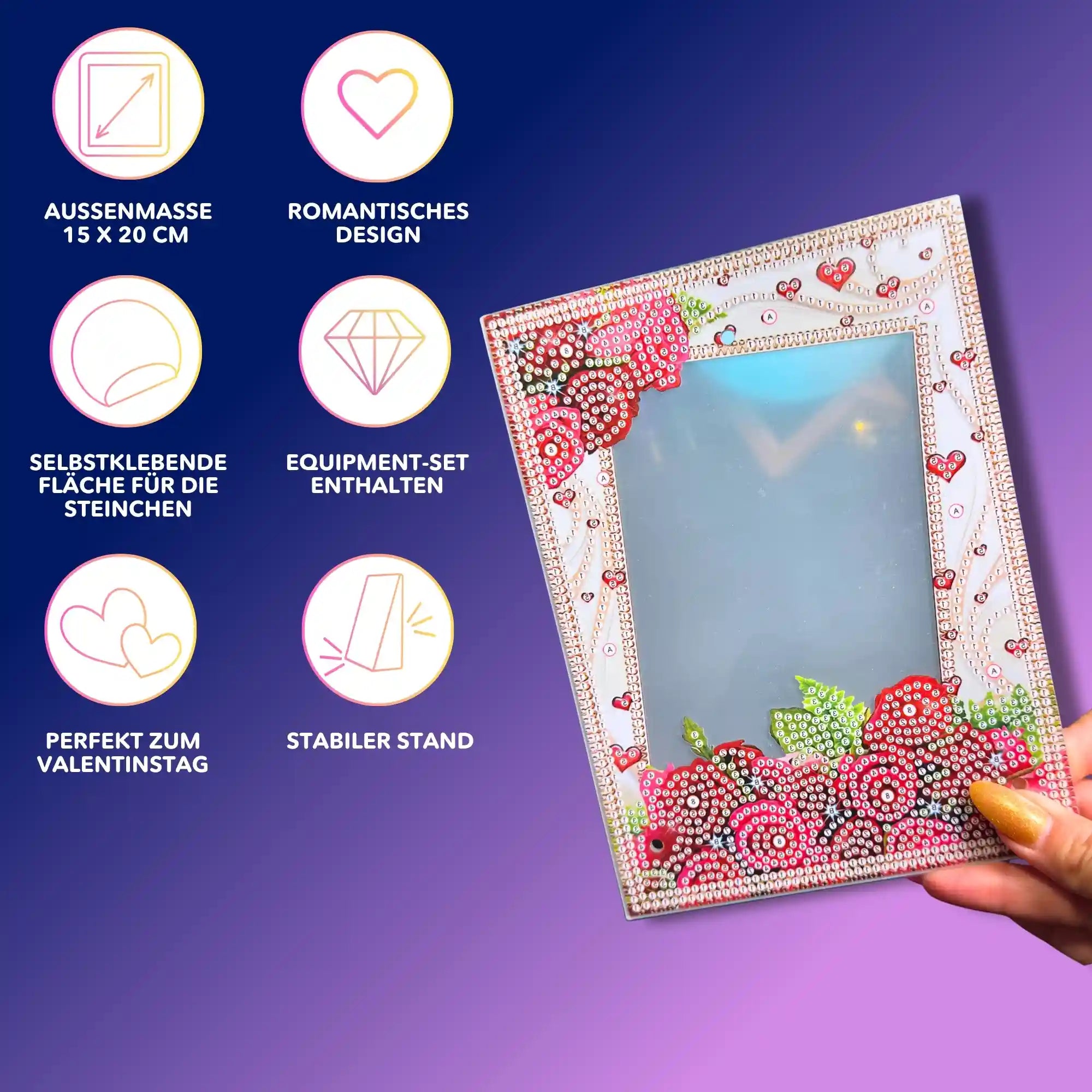Diamond Painting Bilderrahmen "Love"