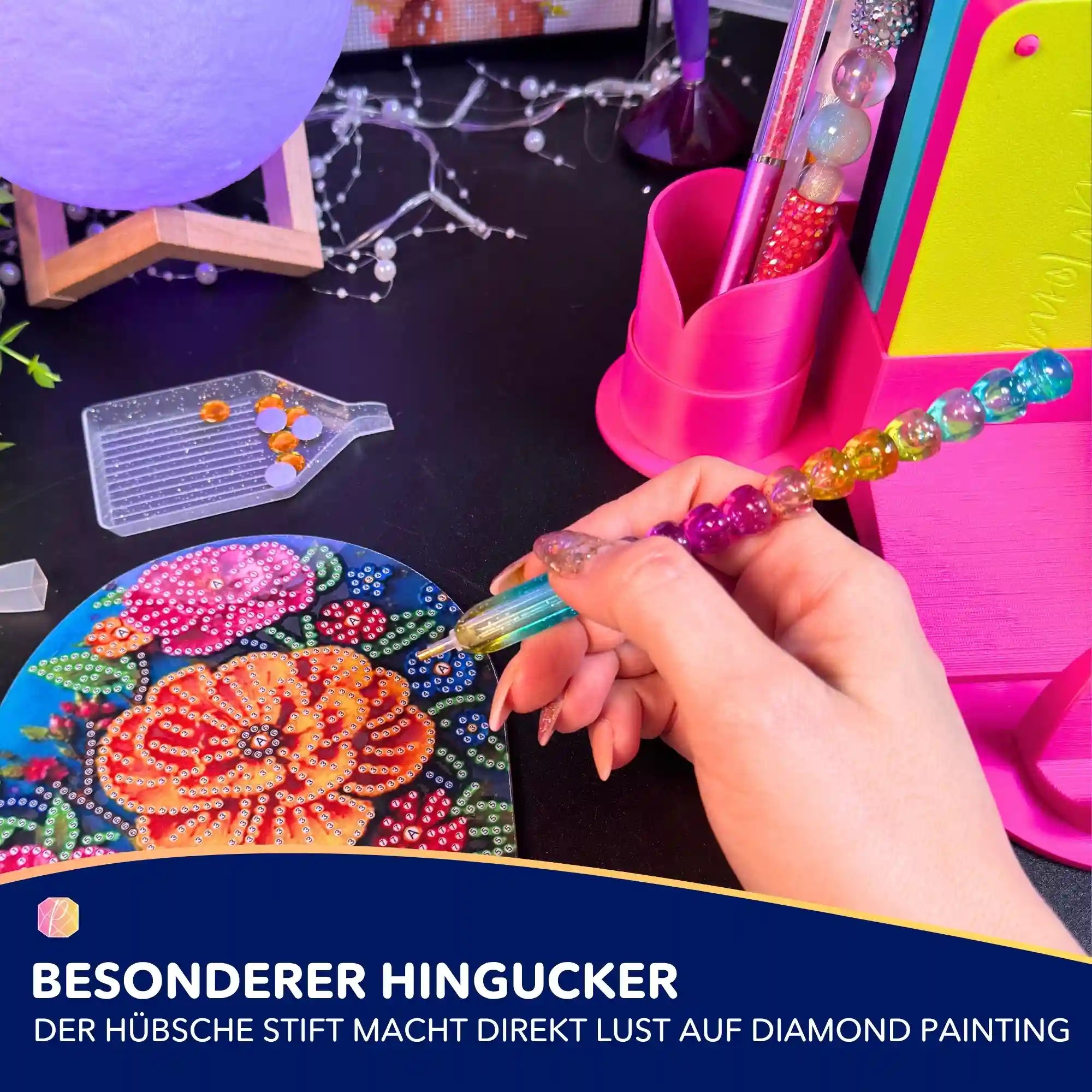 Diamond Painting Stift Bunte Herzen - Muttertag