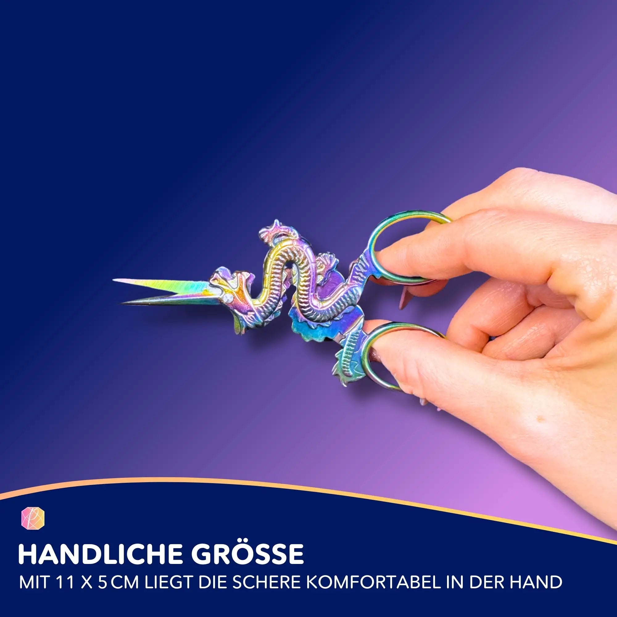 Diamond Painting Schere - Drache