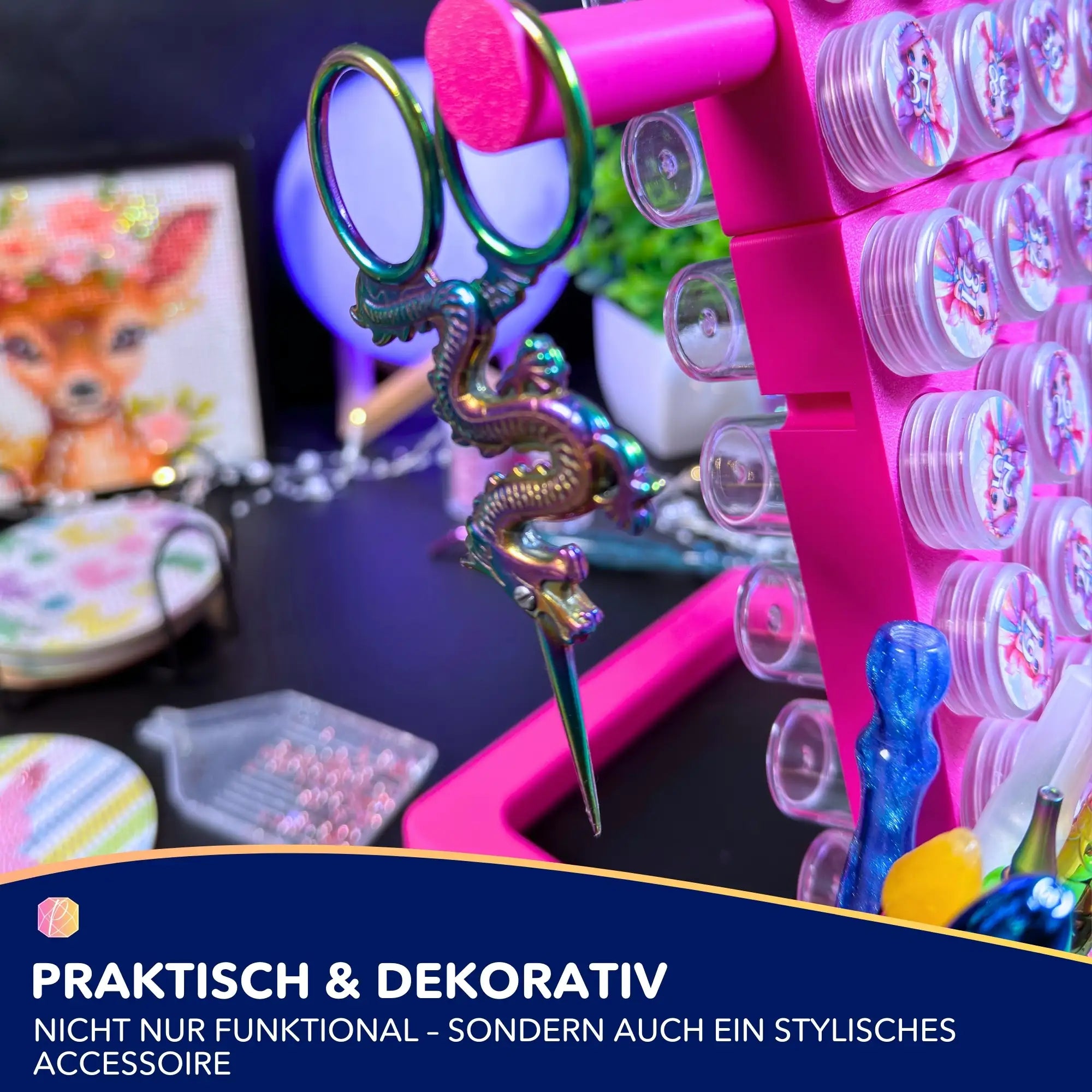 Diamond Painting Schere - Drache