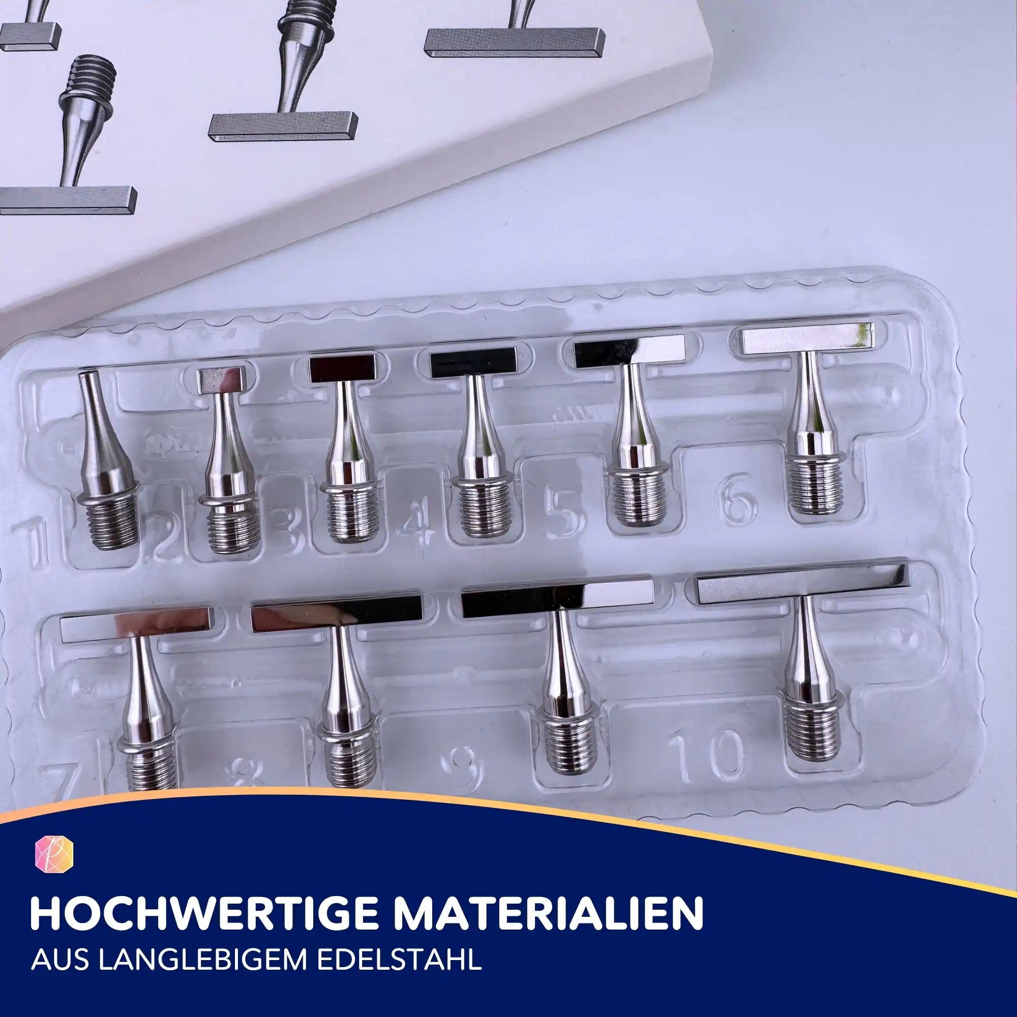 Diamond Painting - 10-teiliges drehbares Aufsatz Set