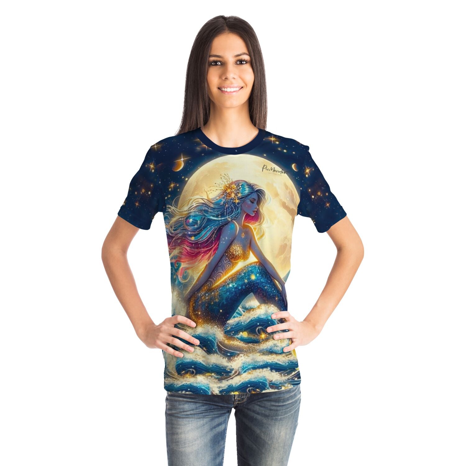 Dreamer T-Shirt - Meerjungfrau im Sternenhimmel