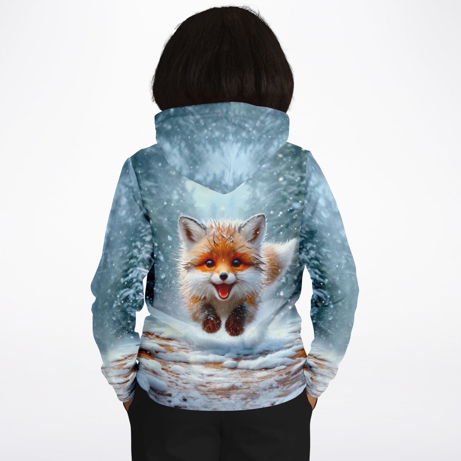 Dreamer Hoodie - Kleiner Fuchs im Winterwald