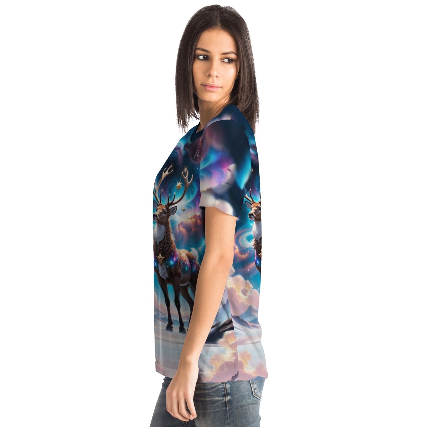 Dreamer T-Shirt - Rentier im Abendzauber