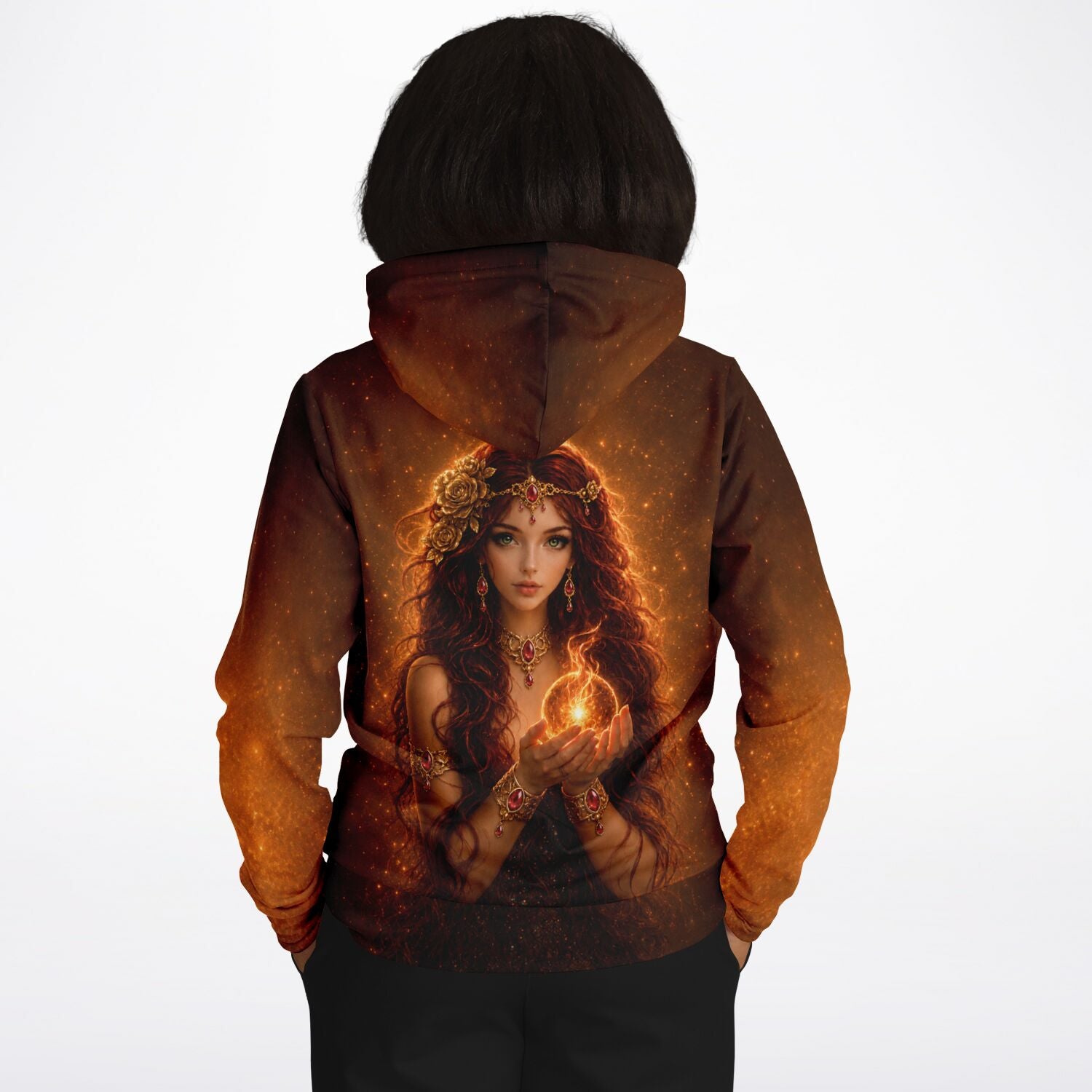 Dreamer Hoodie Göttin der Sonne mit mystischem Motiv ähnlich prachtvoller Diamond Painting Designs für Kunst-Fans