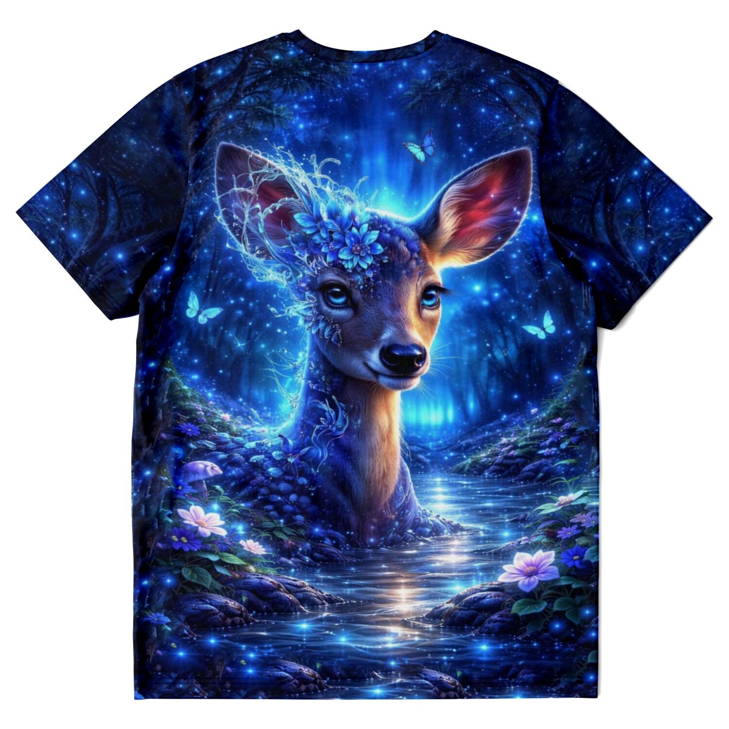 T-Shirt mit Hirsch-Motiv Hüteterin des Herzens im magischen Wald-Design, passend zu Diamond Painting und Malen nach Zahlen