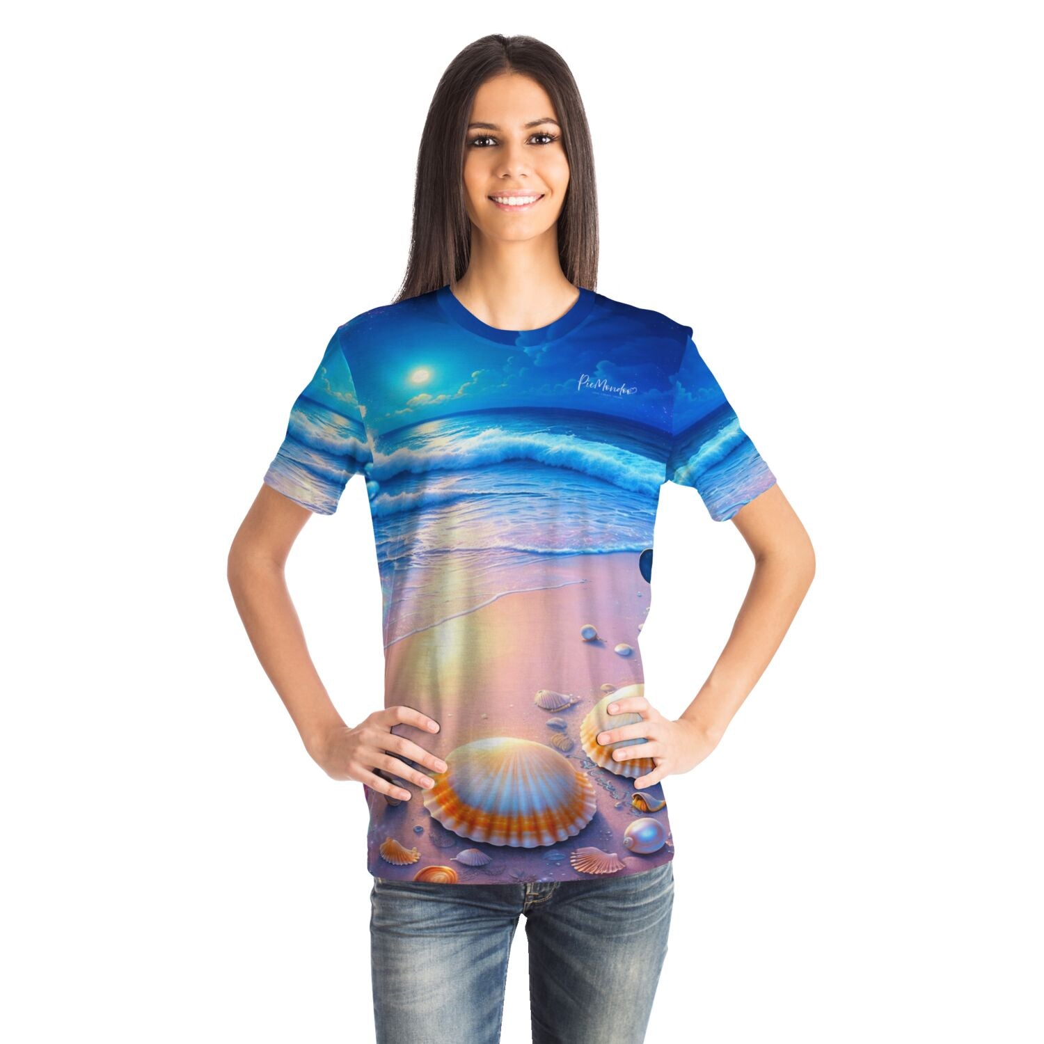 Dreamer T-Shirt - Strand im Nachtglanz