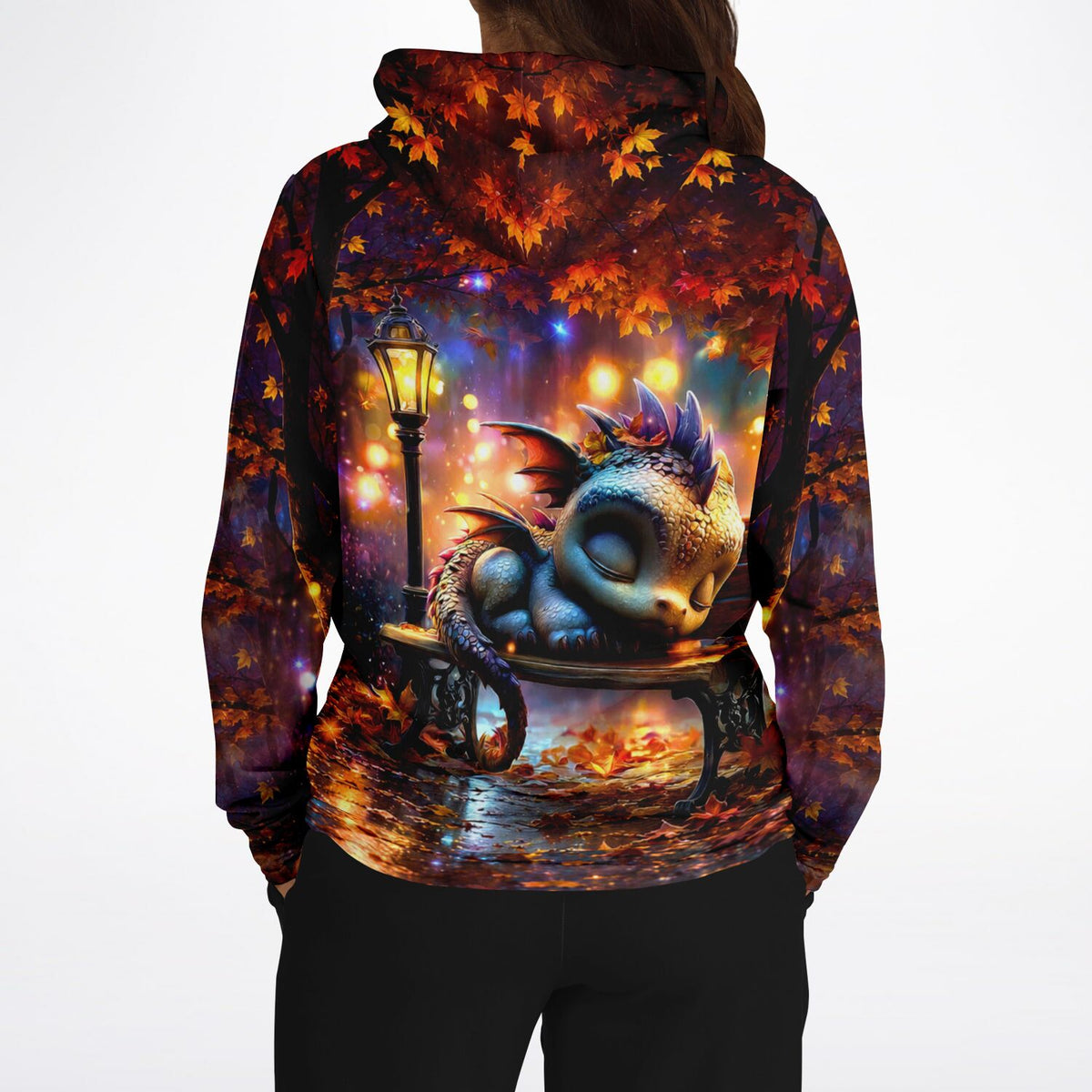 Dreamer Hoodie mit Lumos Schlummer Drachen Motiv, ideal für Fans von Diamond Painting und Malen nach Zahlen Designs