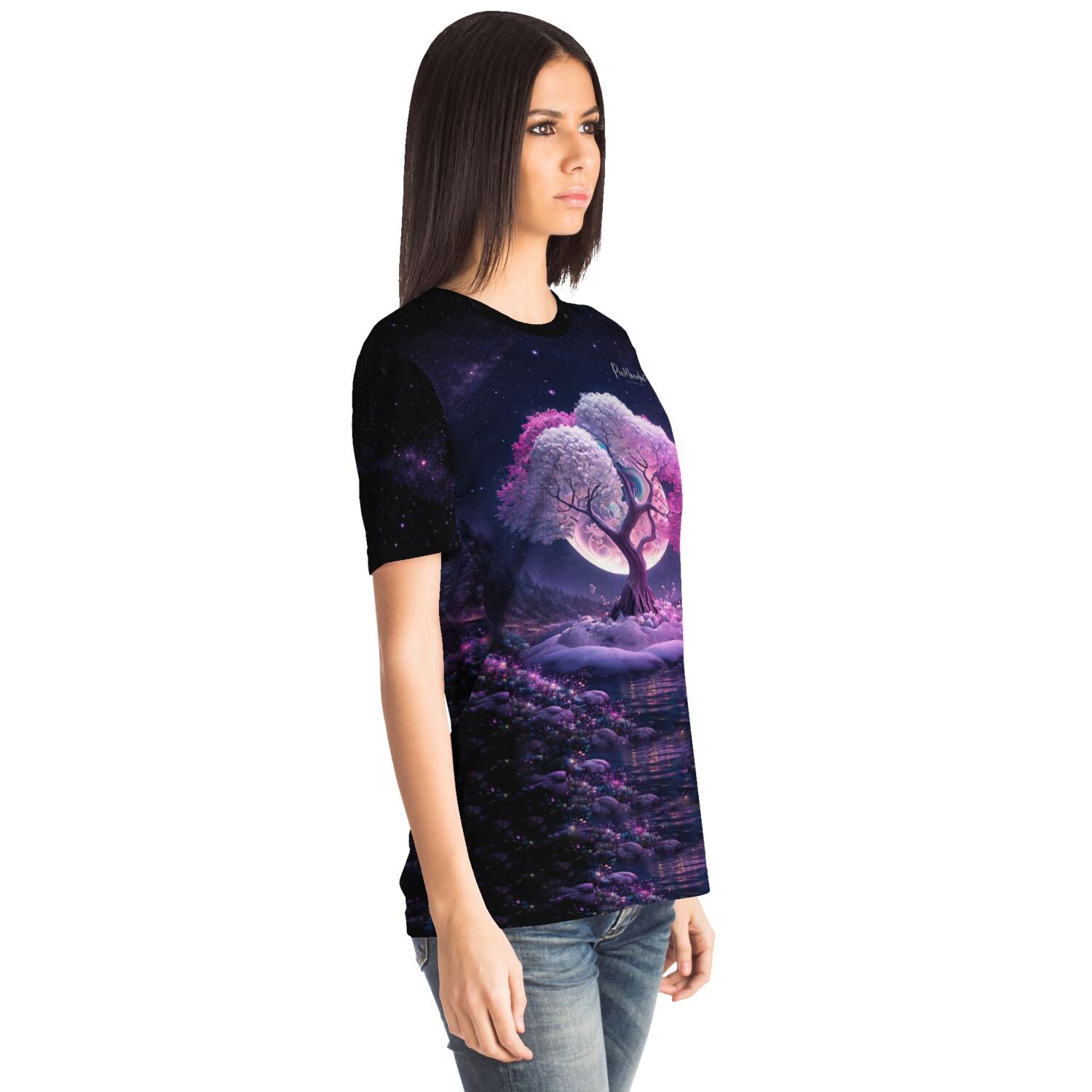 Dreamer T-Shirt - Multi Special - Pink Tree at Night