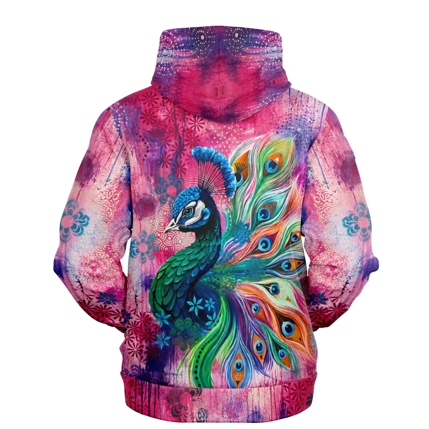 Dreamer Hoodie mit farbenfrohem Pfau-Motiv, ideal für Fans von Diamond Painting und kreativen Malen nach Zahlen Designs.