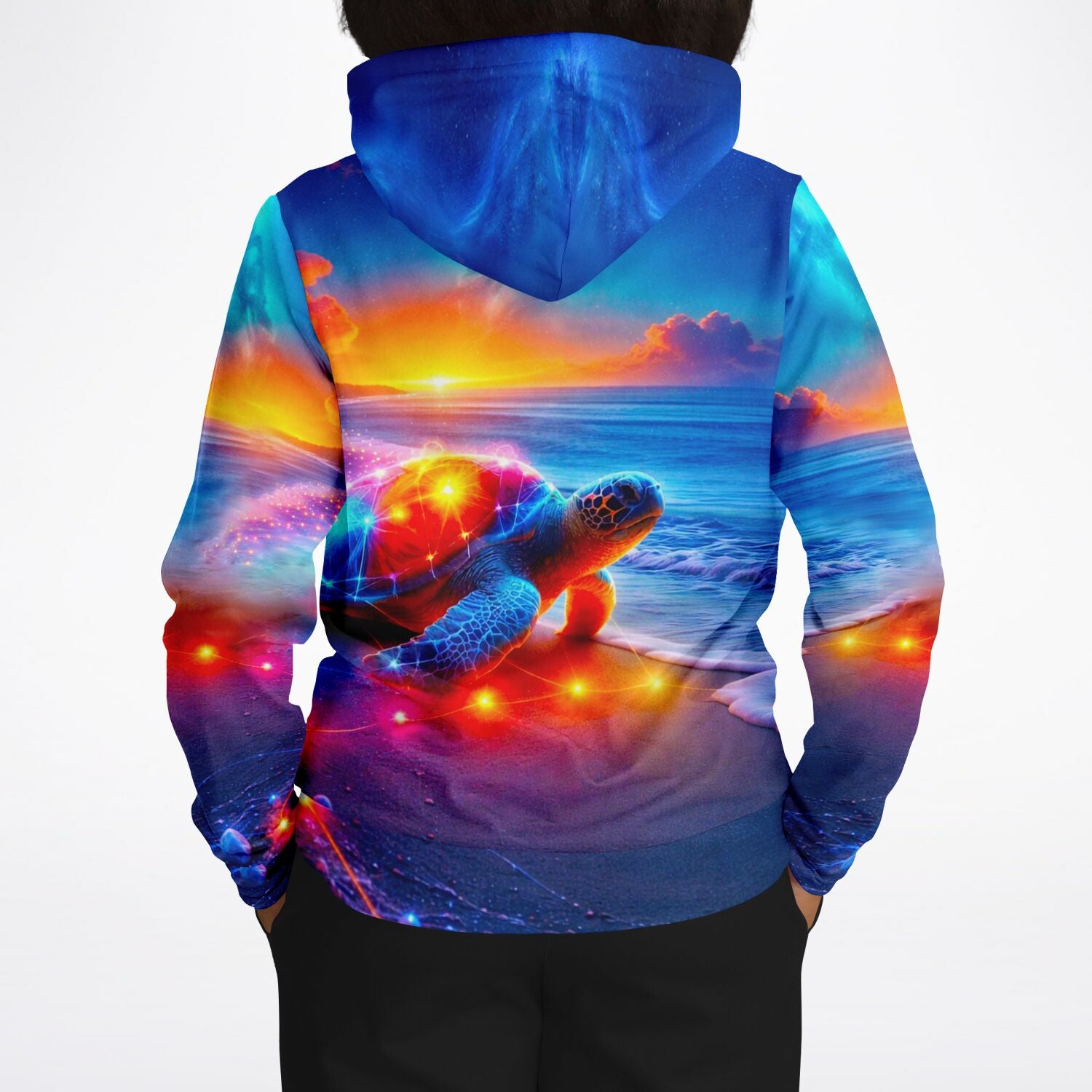 Dreamer Hoodie - Colorful sparkling Turtle