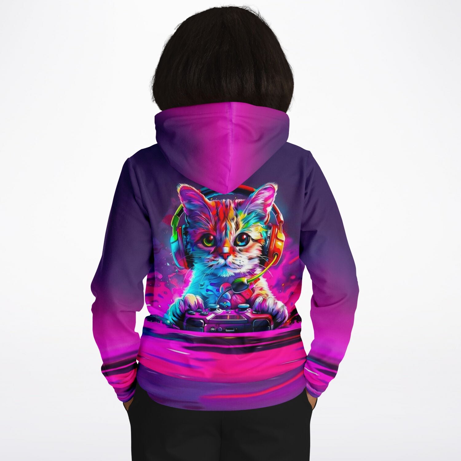 Dreamer Hoodie - Colorful gaming Cat