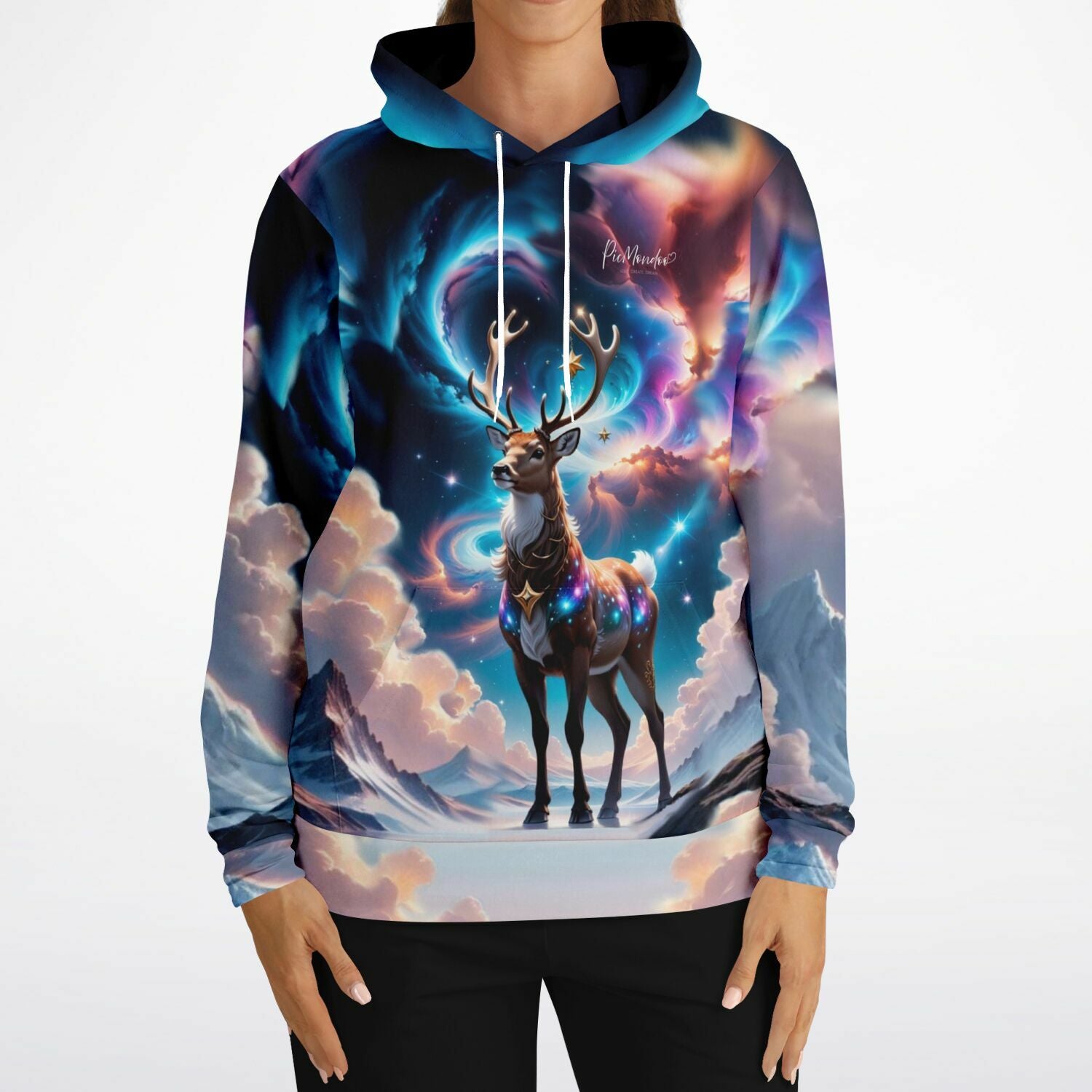 Dreamer Hoodie - Rentier im Abendzauber