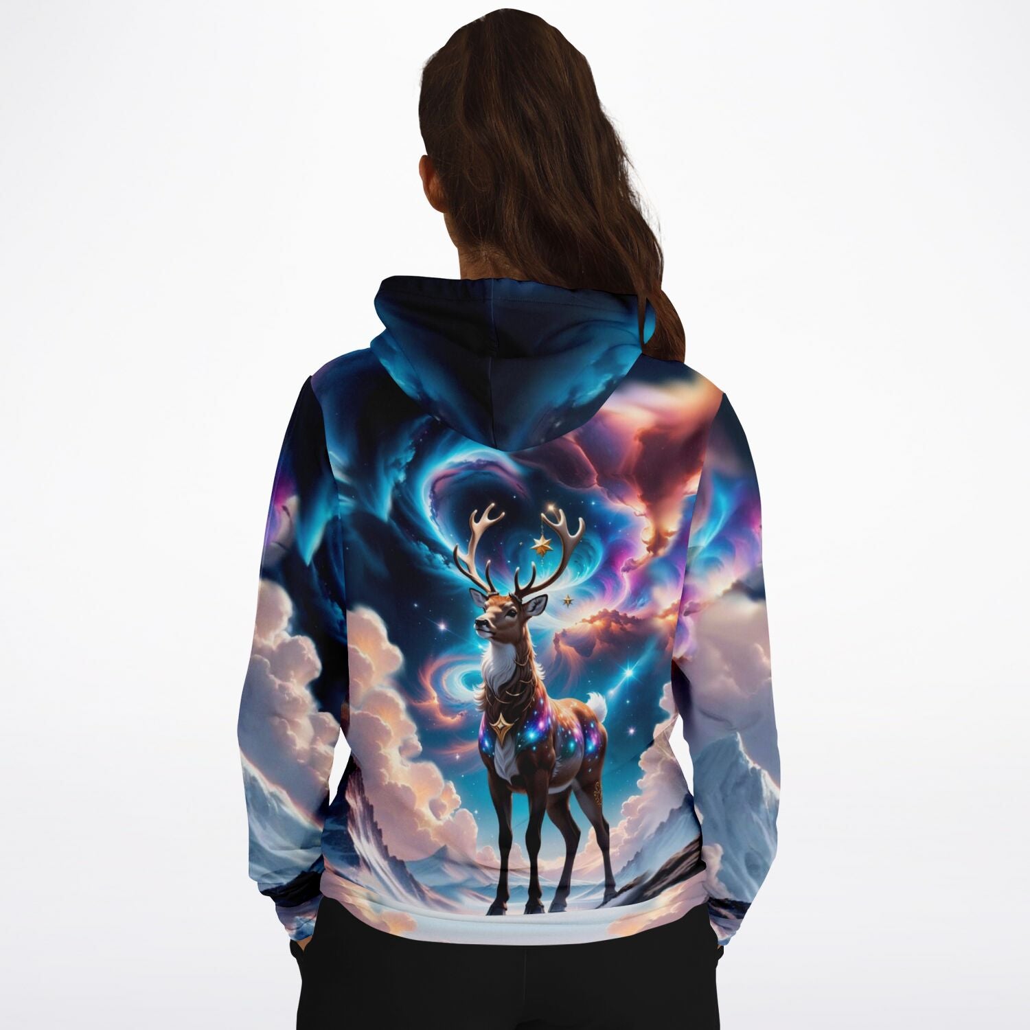 Dreamer Hoodie - Rentier im Abendzauber
