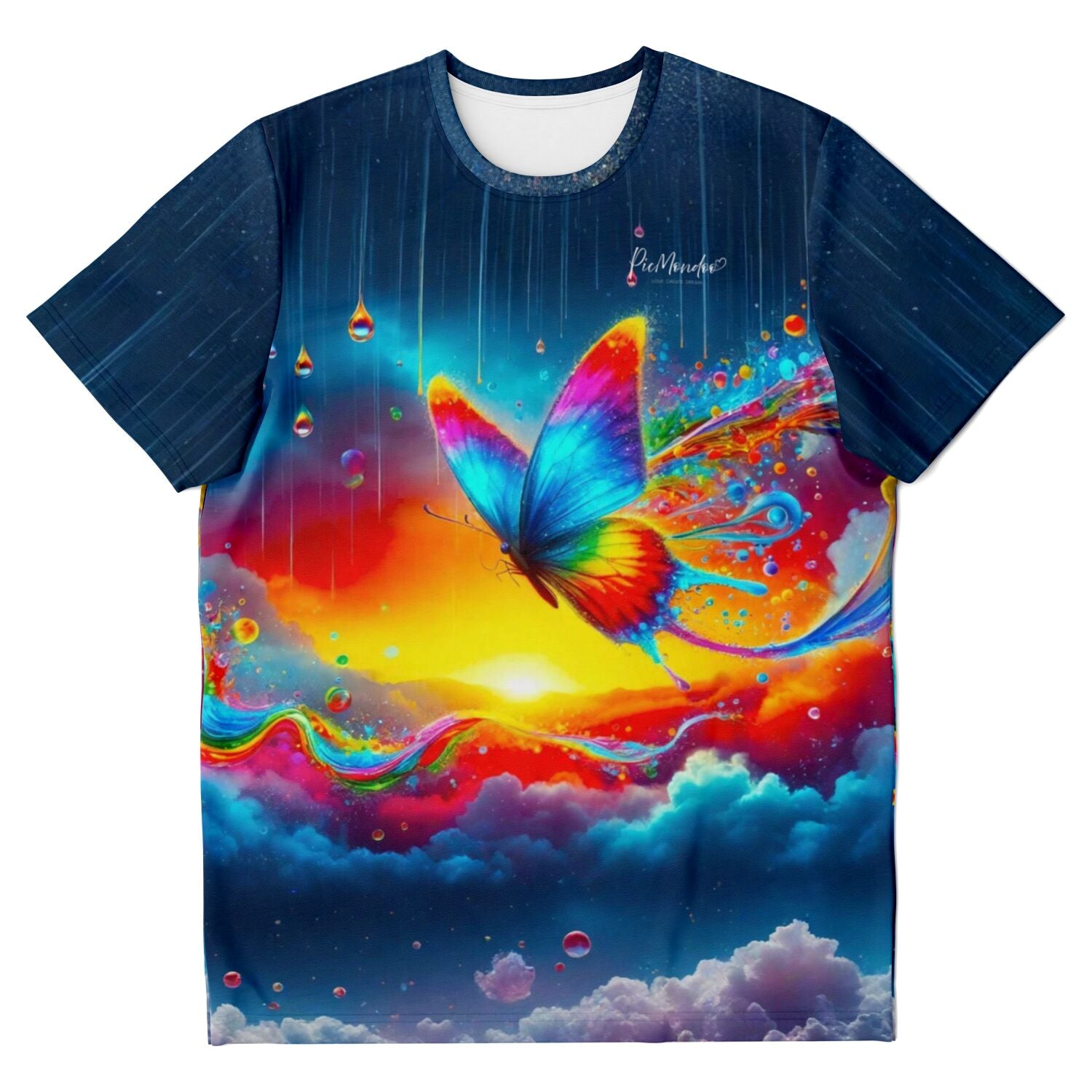 Dreamer T-Shirt - 100 Farben Special - Schmetterlinge im Regenbogenfluss
