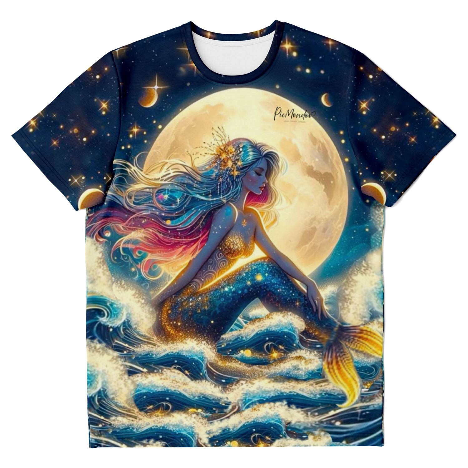 Dreamer T-Shirt - Meerjungfrau im Sternenhimmel