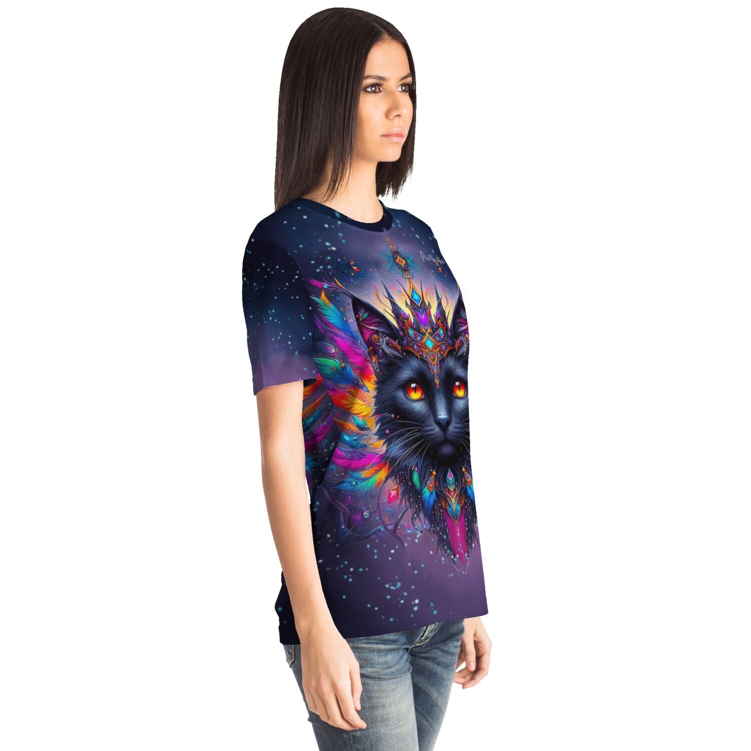 Dreamer T-Shirt - Mystic colorsplash Cat