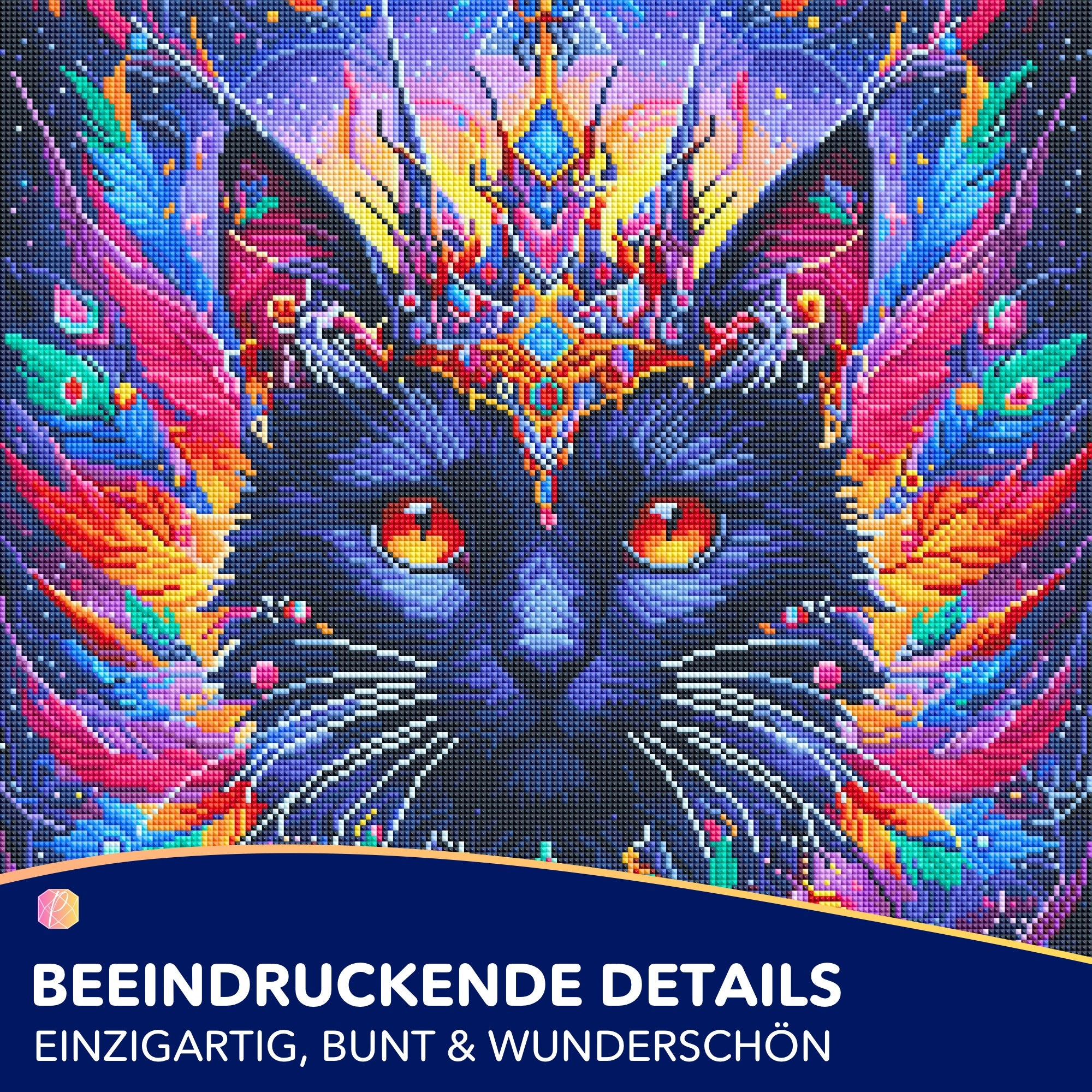 Diamond Painting - Mystic colorsplash Cat
