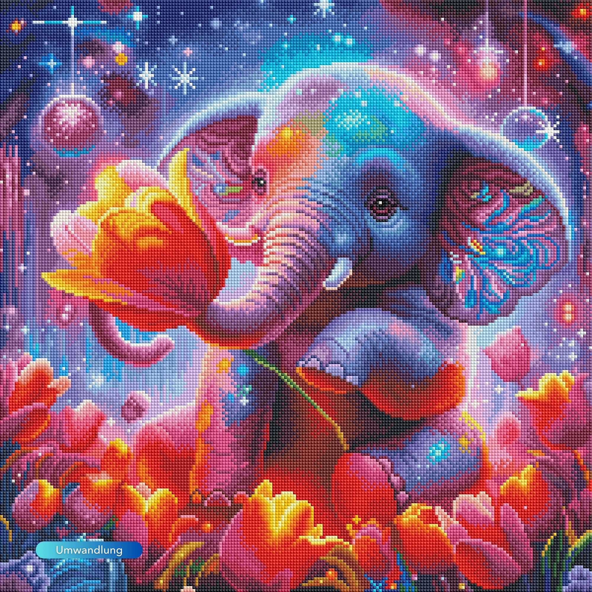 Diamond Painting - Elefantenmädchen