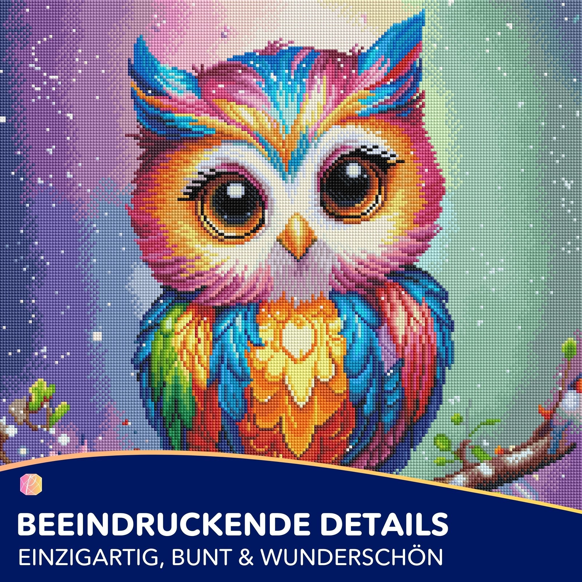 Diamond Painting Fairydust Special - Eule Fridolin