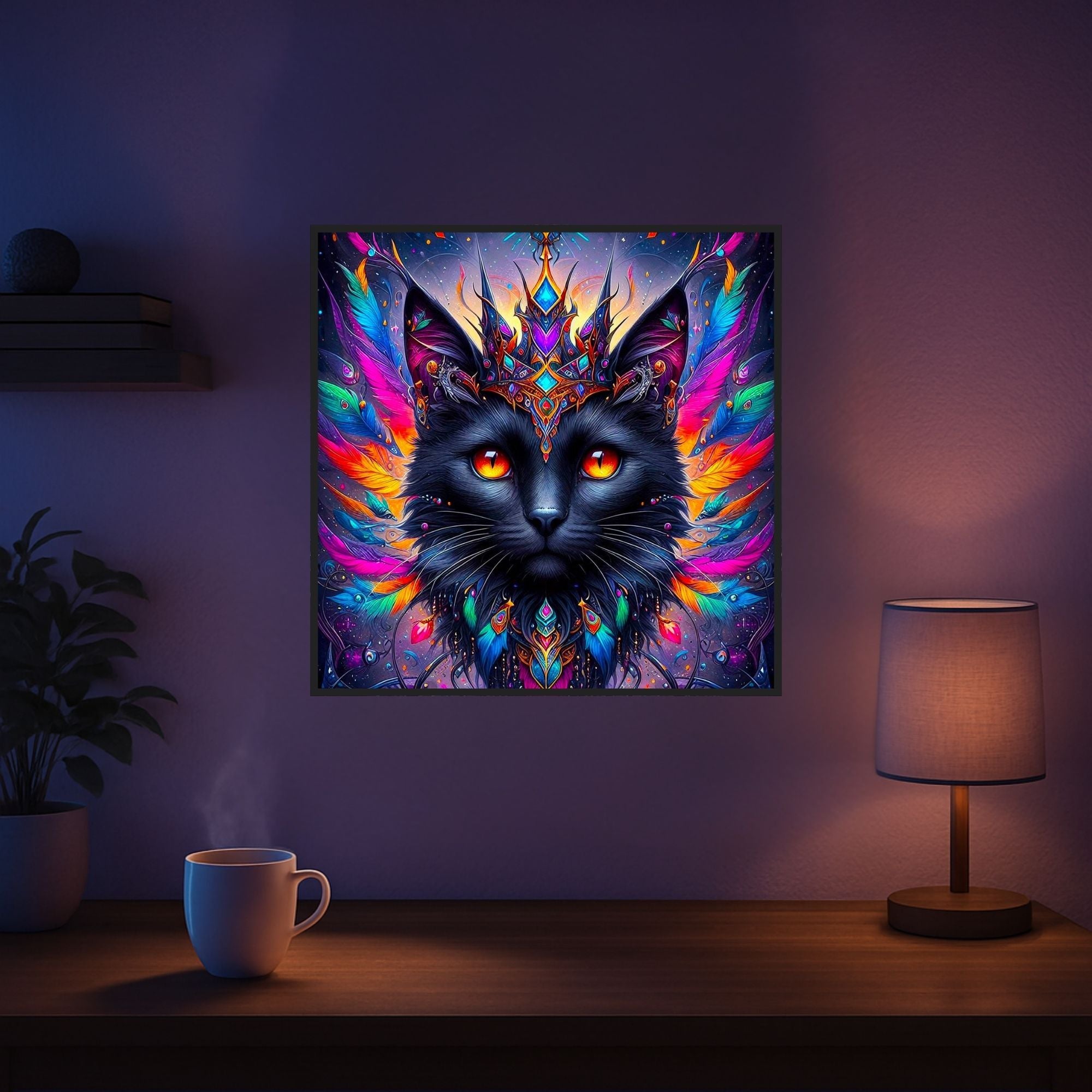 Diamond Painting - Mystic colorsplash Cat