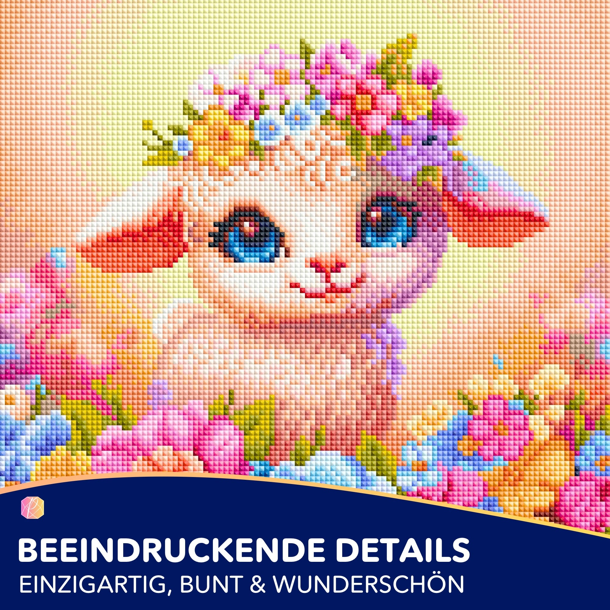 Diamond Painting - Osterlämmchen Lupina