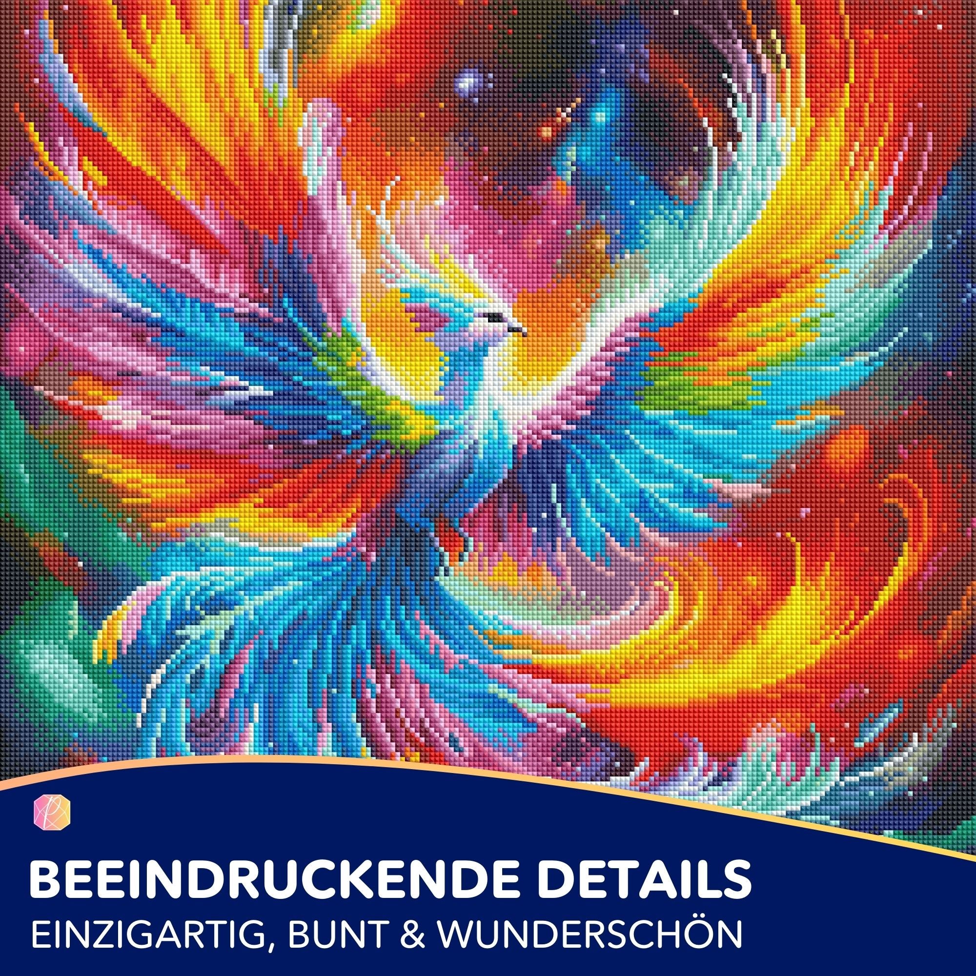 Diamond Painting - Phönix der bunten Farben