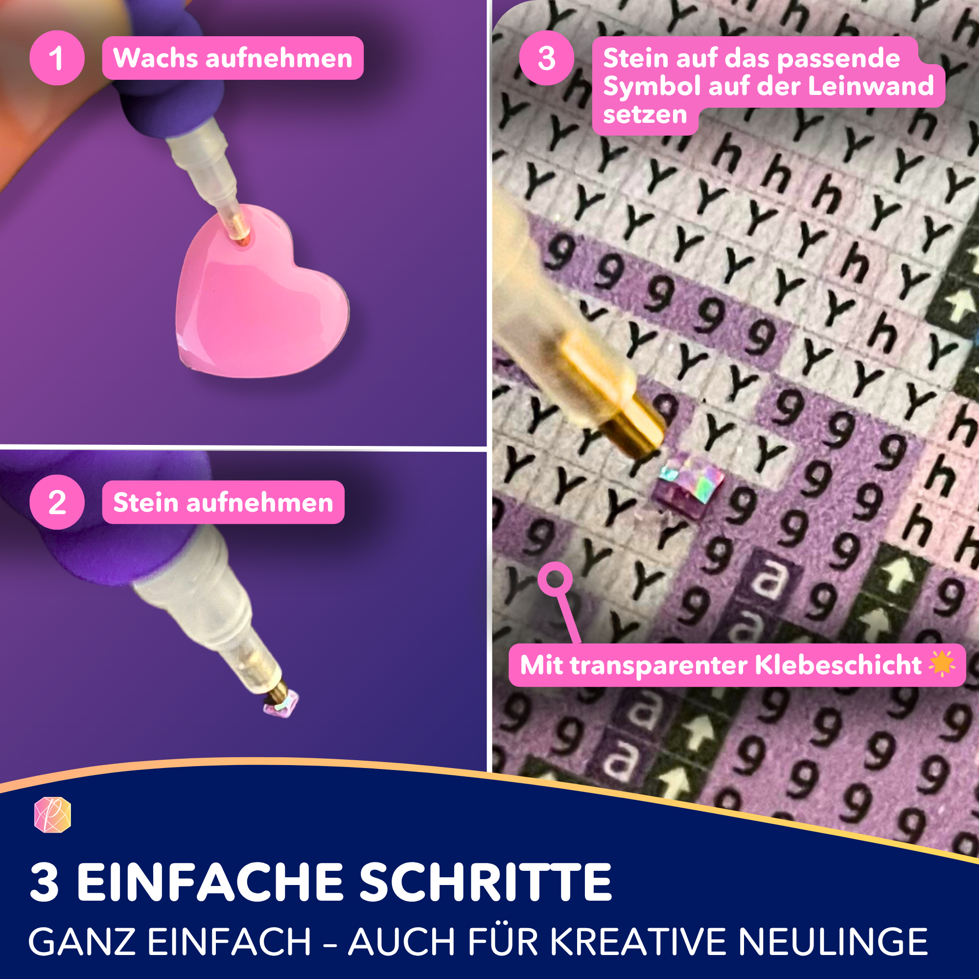 Diamond Painting 100 Farben Special - Schmetterlinge im Regenbogenfluss