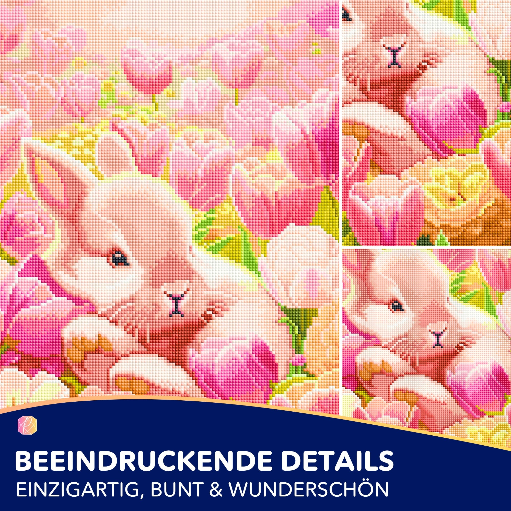Diamond Painting - Verträumtes Osterhäschen