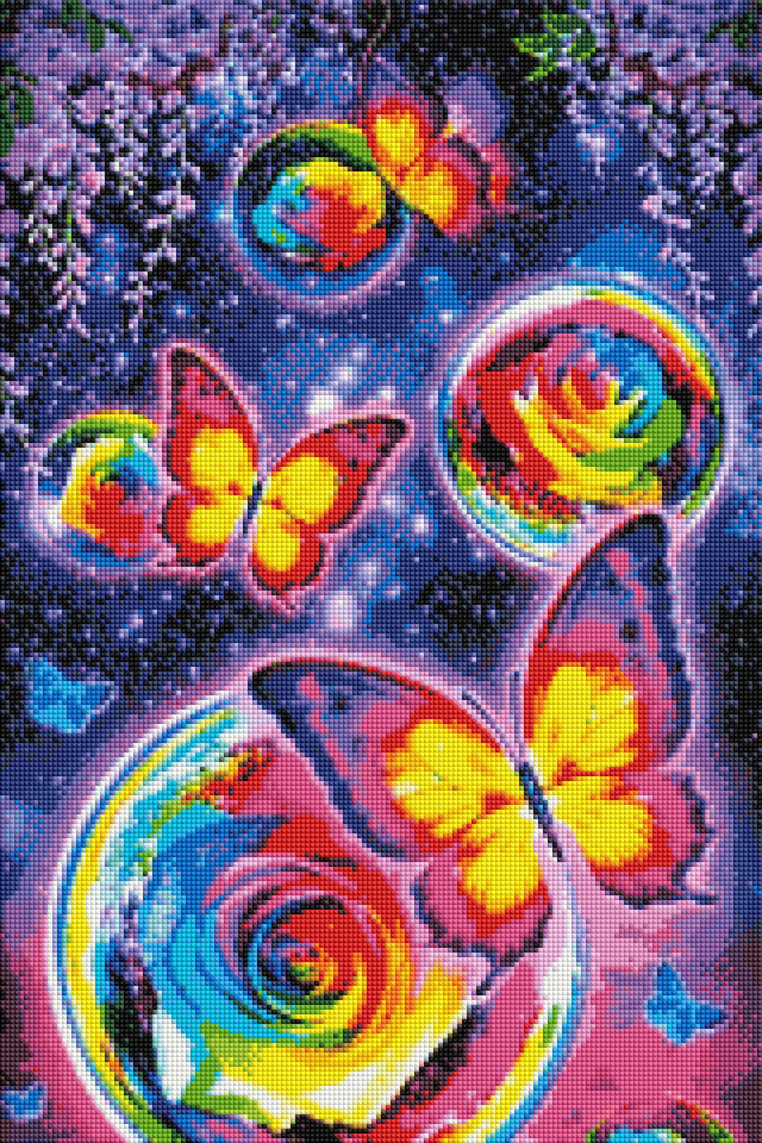 Diamond Painting AB Special - Schmetterlingstanz im Mondschein